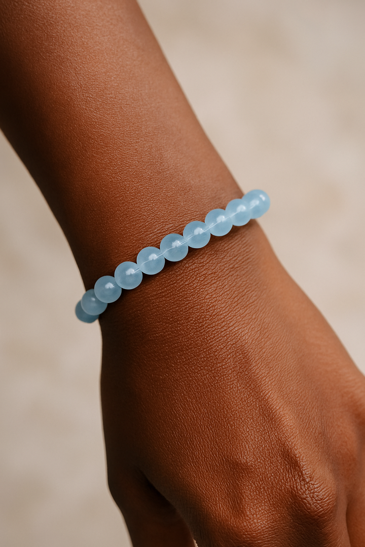 Aquamarine - Unisex Single Stacking Bracelets