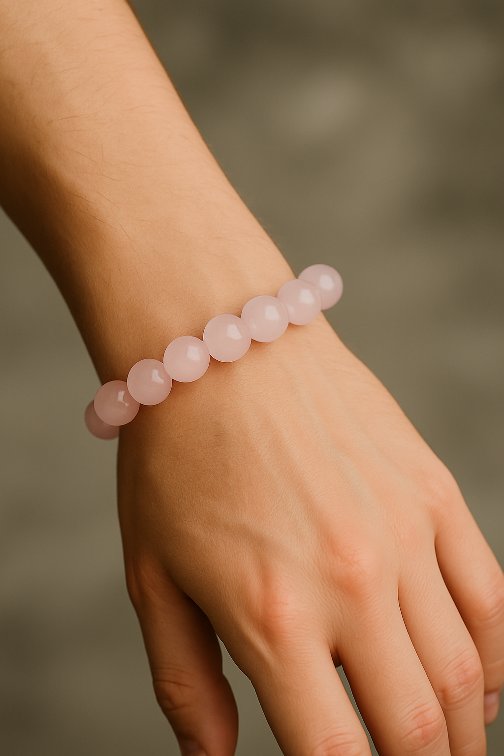 Rose Quartz - Unisex Single Stacking Bracelets