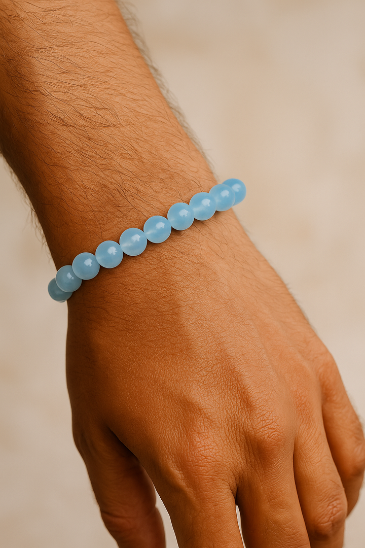 Aquamarine - Unisex Single Stacking Bracelets