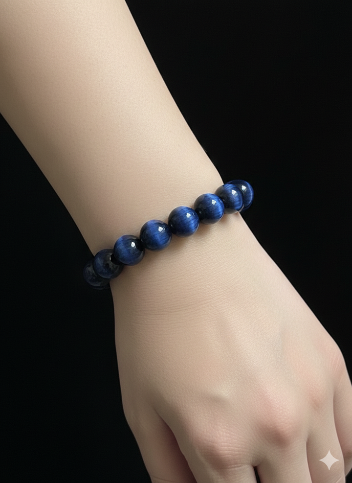 Blue Tiger Eye - Unisex Single Stacking Bracelets