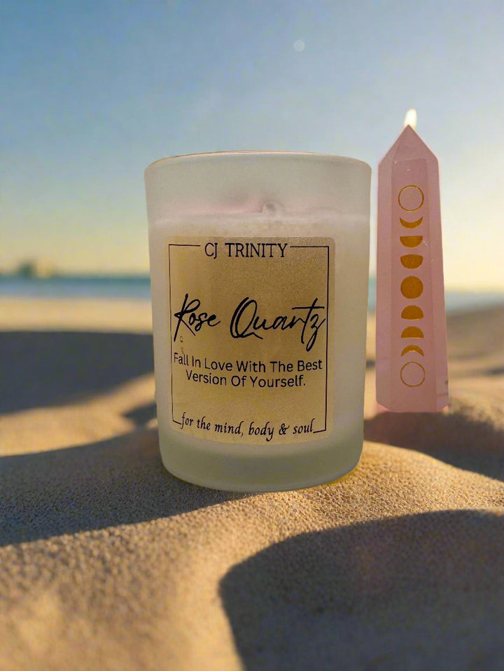 Rose Quartz Small Candle