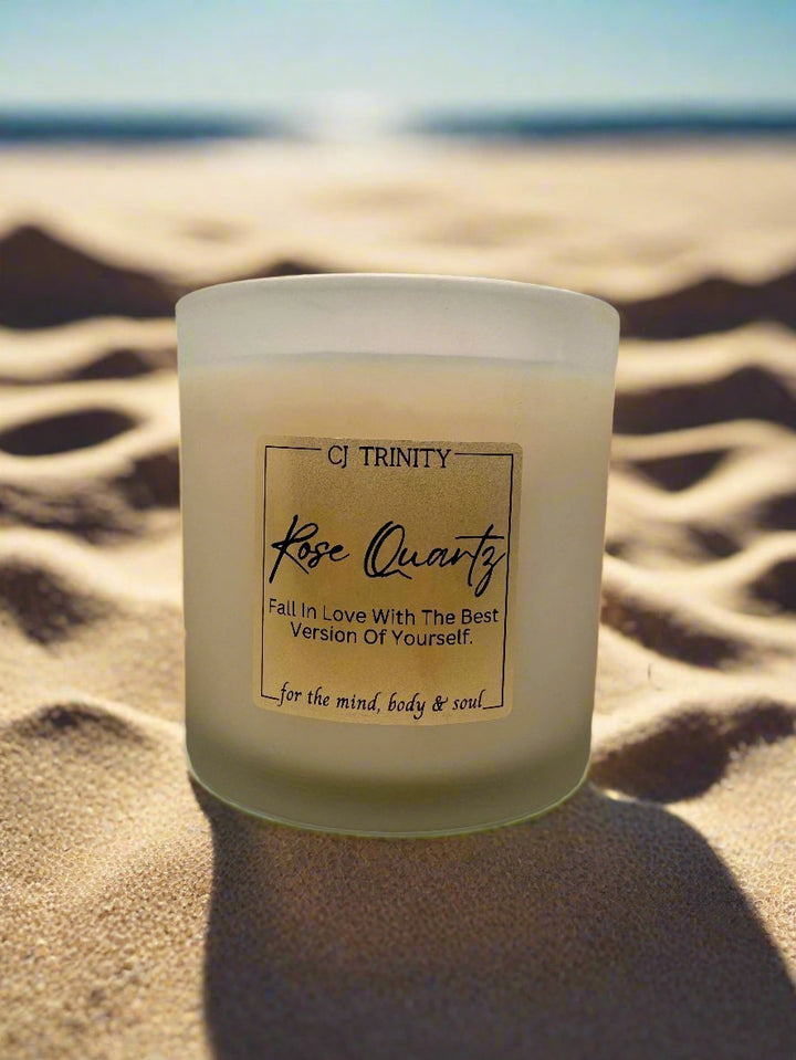 Rose Quartz Large Candle