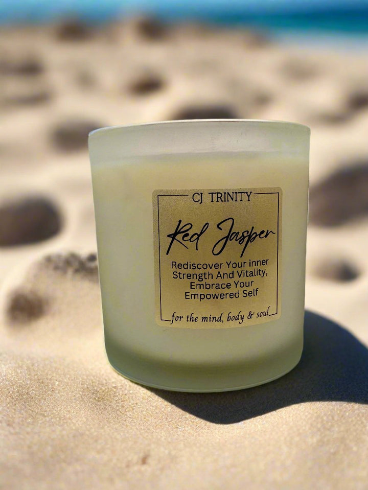 Red Jasper Large Candle