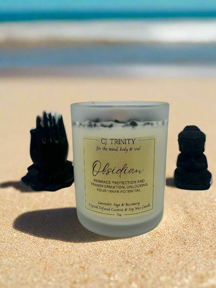 Obsidian Small Candle
