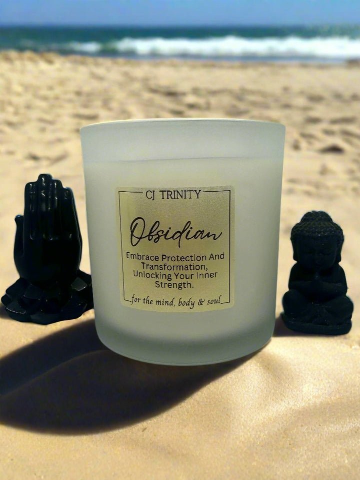 Obsidian Large Candle