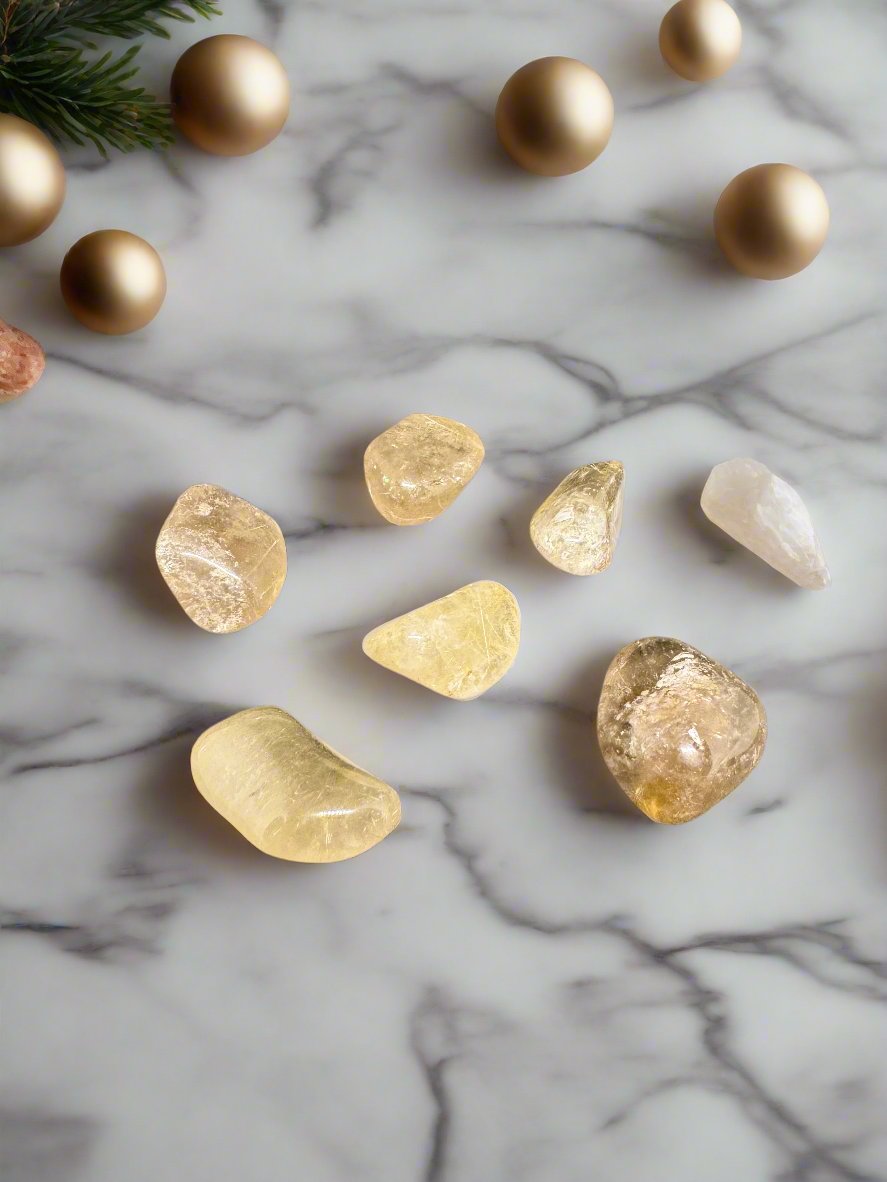 Gold Rutile Quartz Tumble