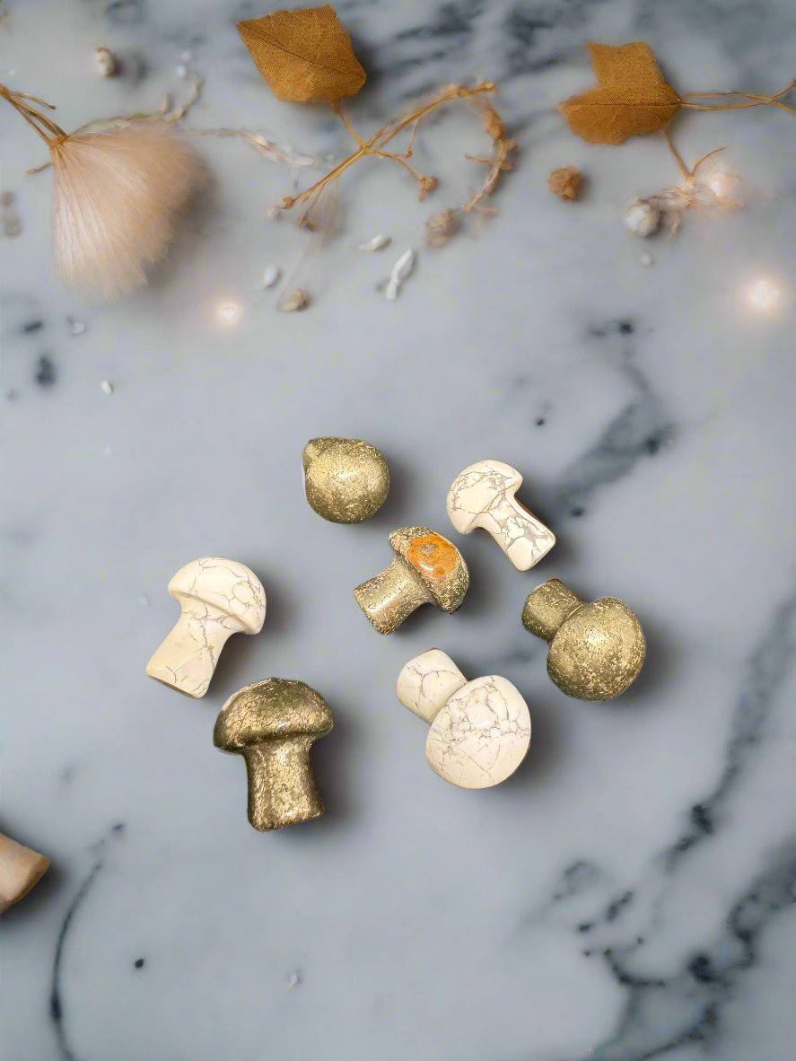 White Howlite Mini Mushroom