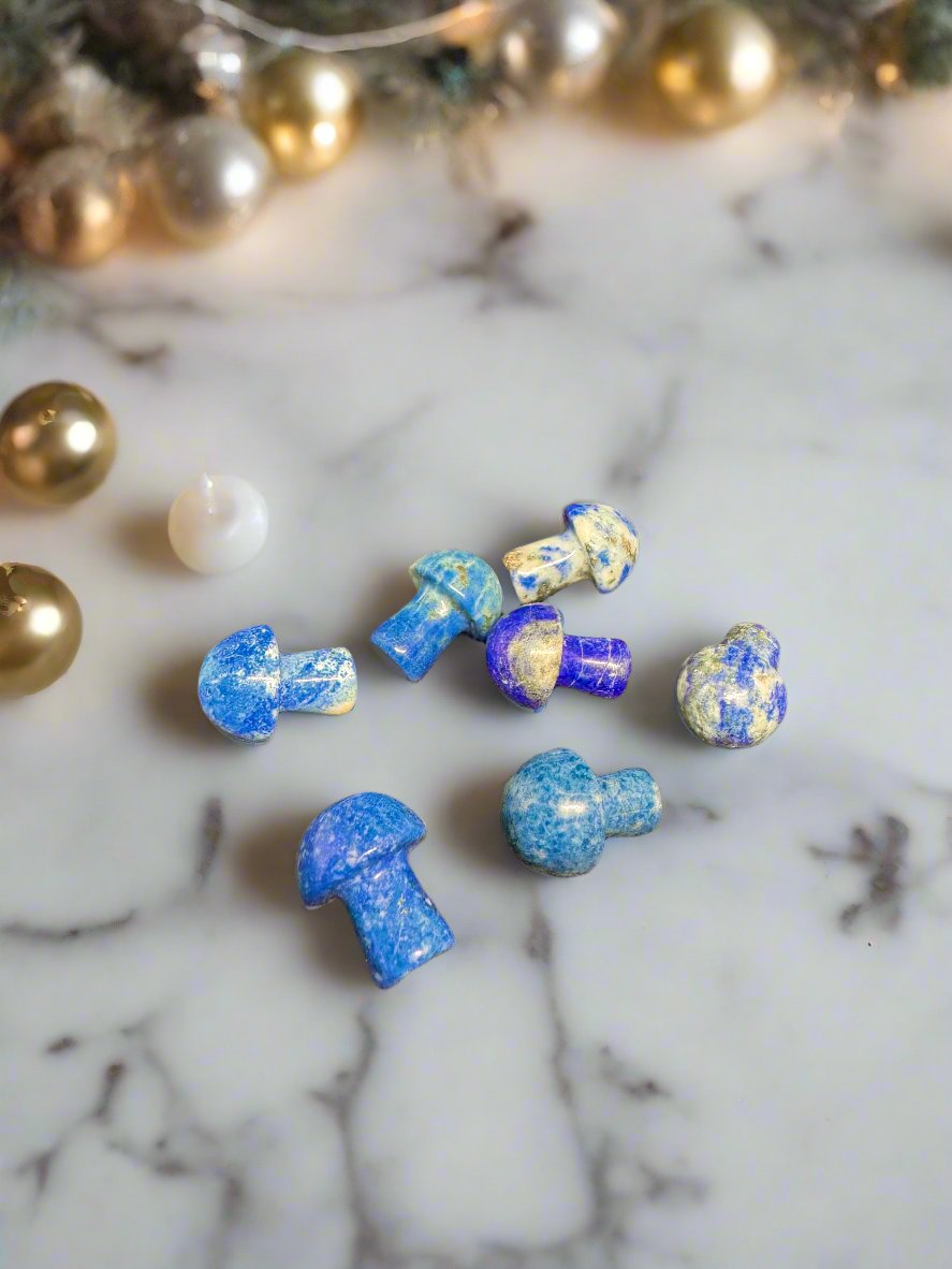 Lapis Lazuli Mini Mushrooms