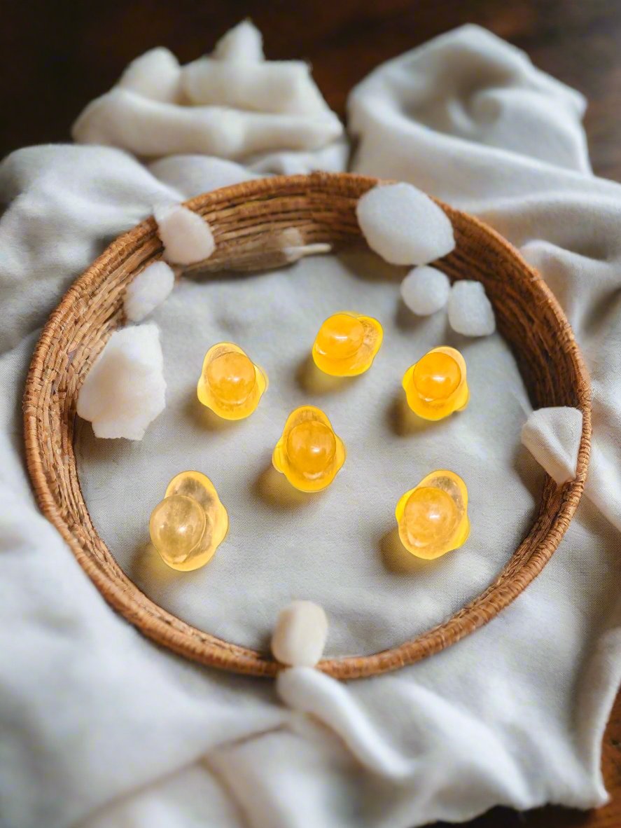 Tiny DUCKY Fluorite Carvings