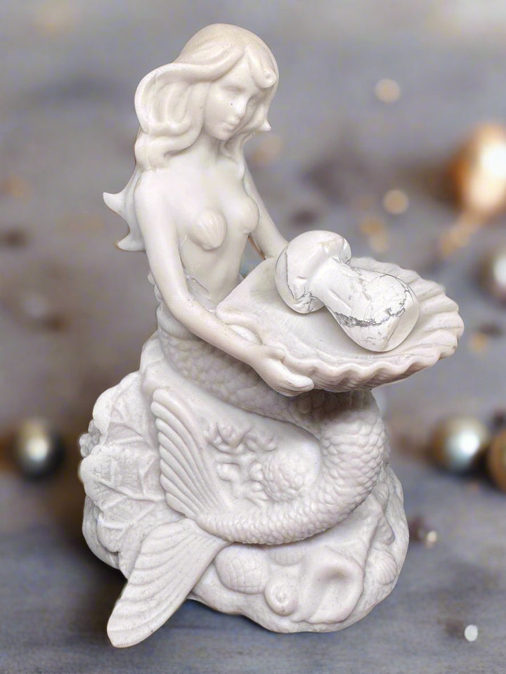 White Howlite Medium Mushroom