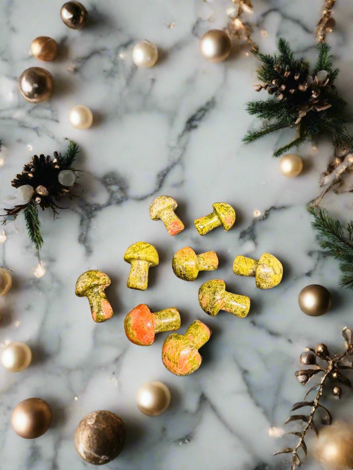 Unakite Mini Mushrooms