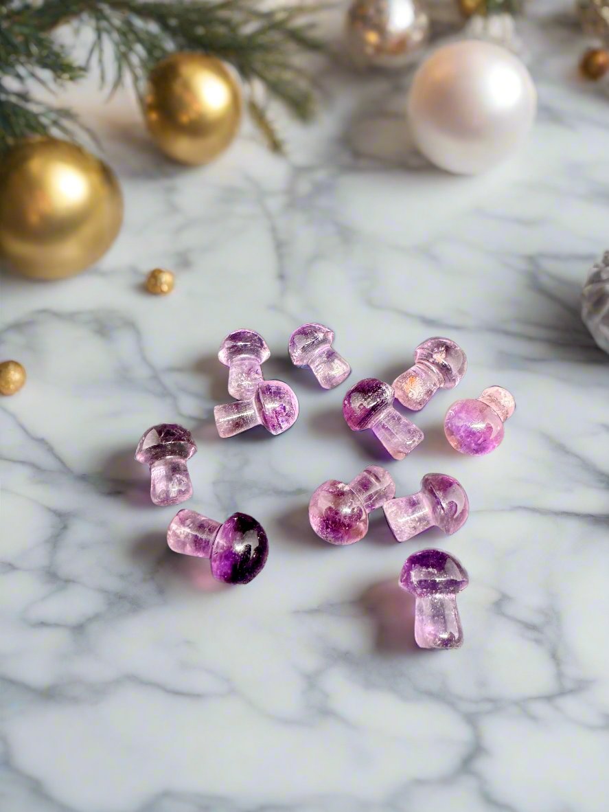 Fluorite Mini Mushrooms