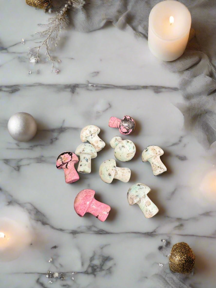 Rhodonite Mini Mushrooms