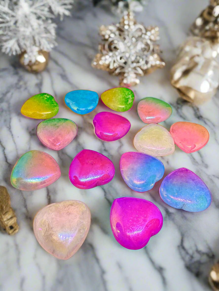 Aura Quartz Hearts