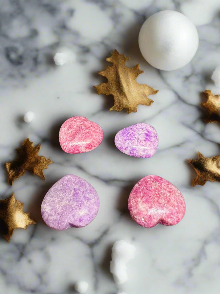Lepidolite Hearts