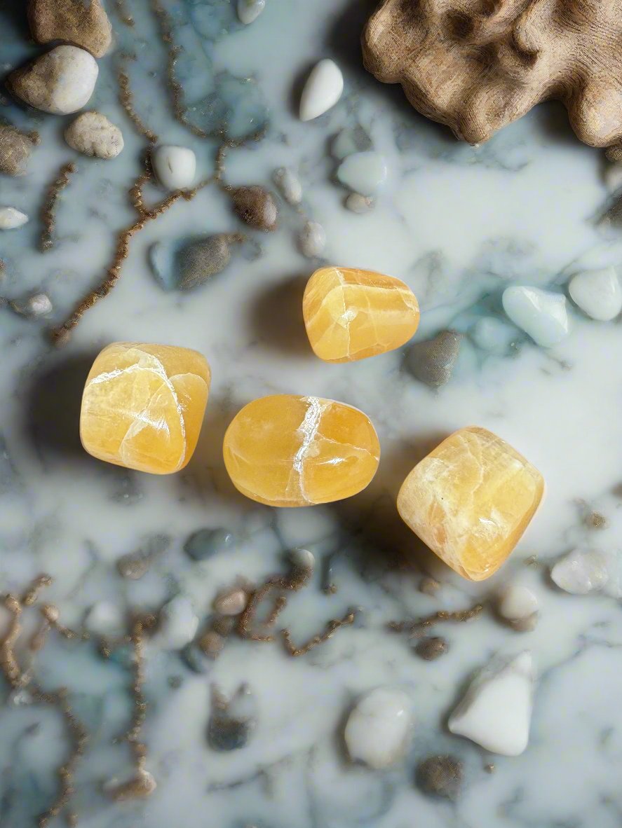 Honey Calcite Tumble