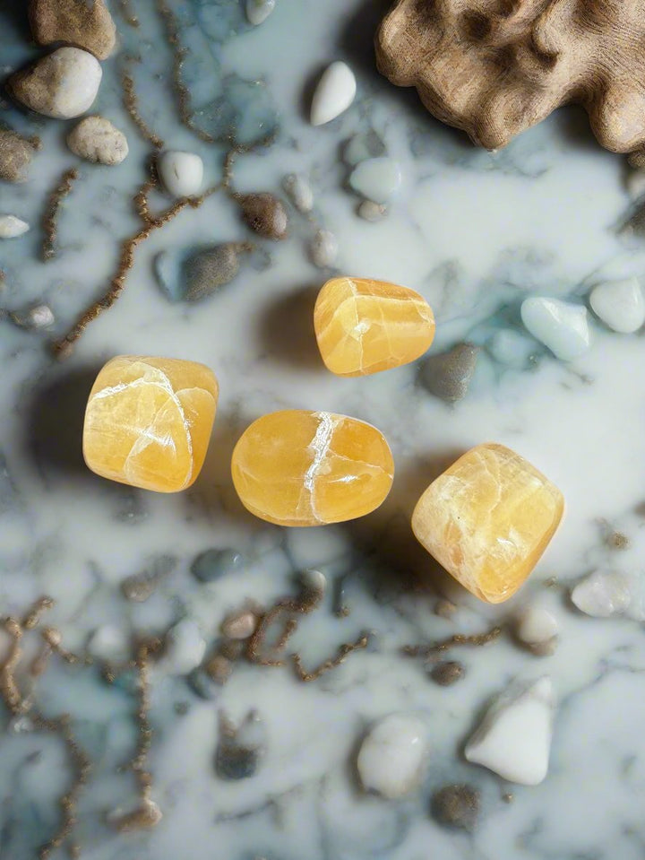 Honey Calcite Tumble