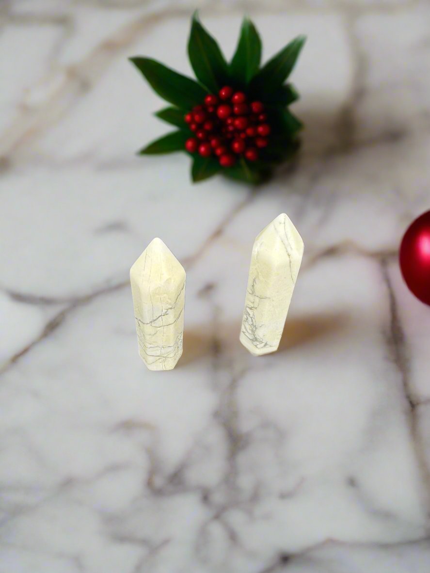 White Howlite Mini Tower