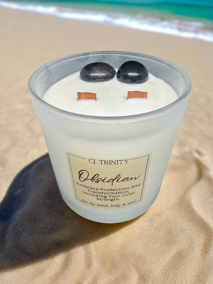 Obsidian Large Candle