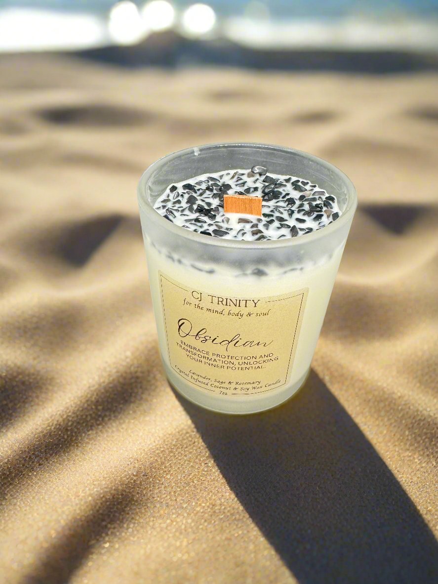 Obsidian Small Candle