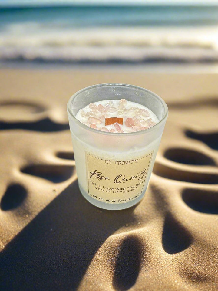 Rose Quartz Small Candle