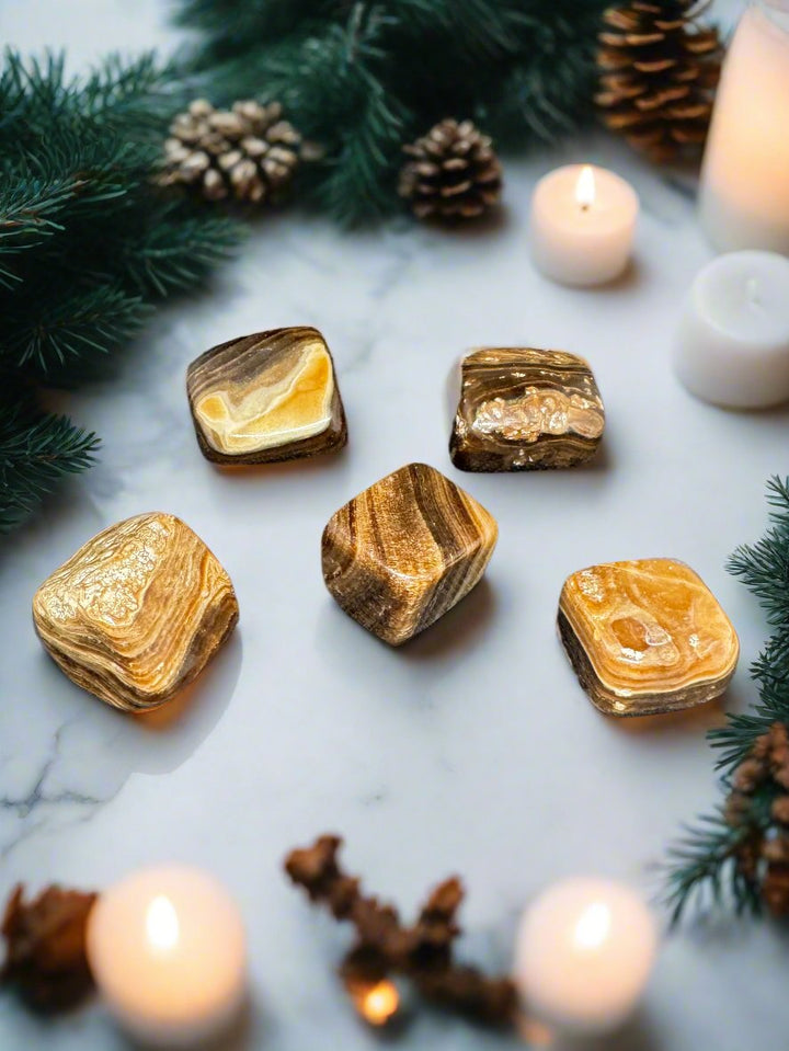 Chocolate Calcite Tumble