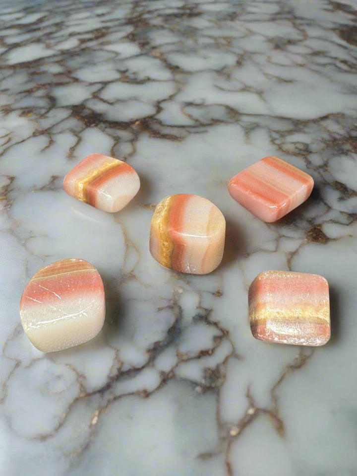 Pink Banded Onyx Tumble