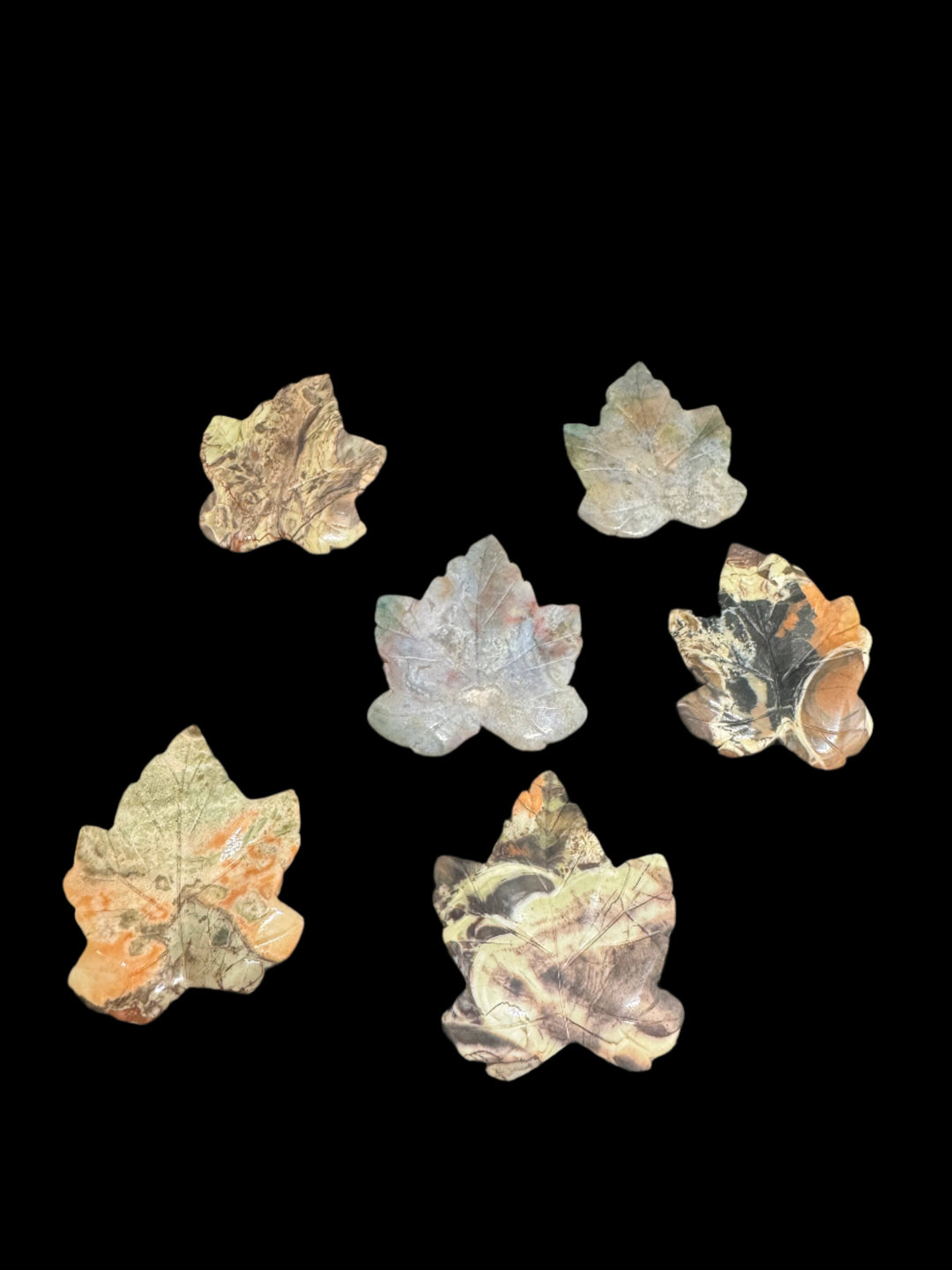 Jasper Maple Leaf Carving