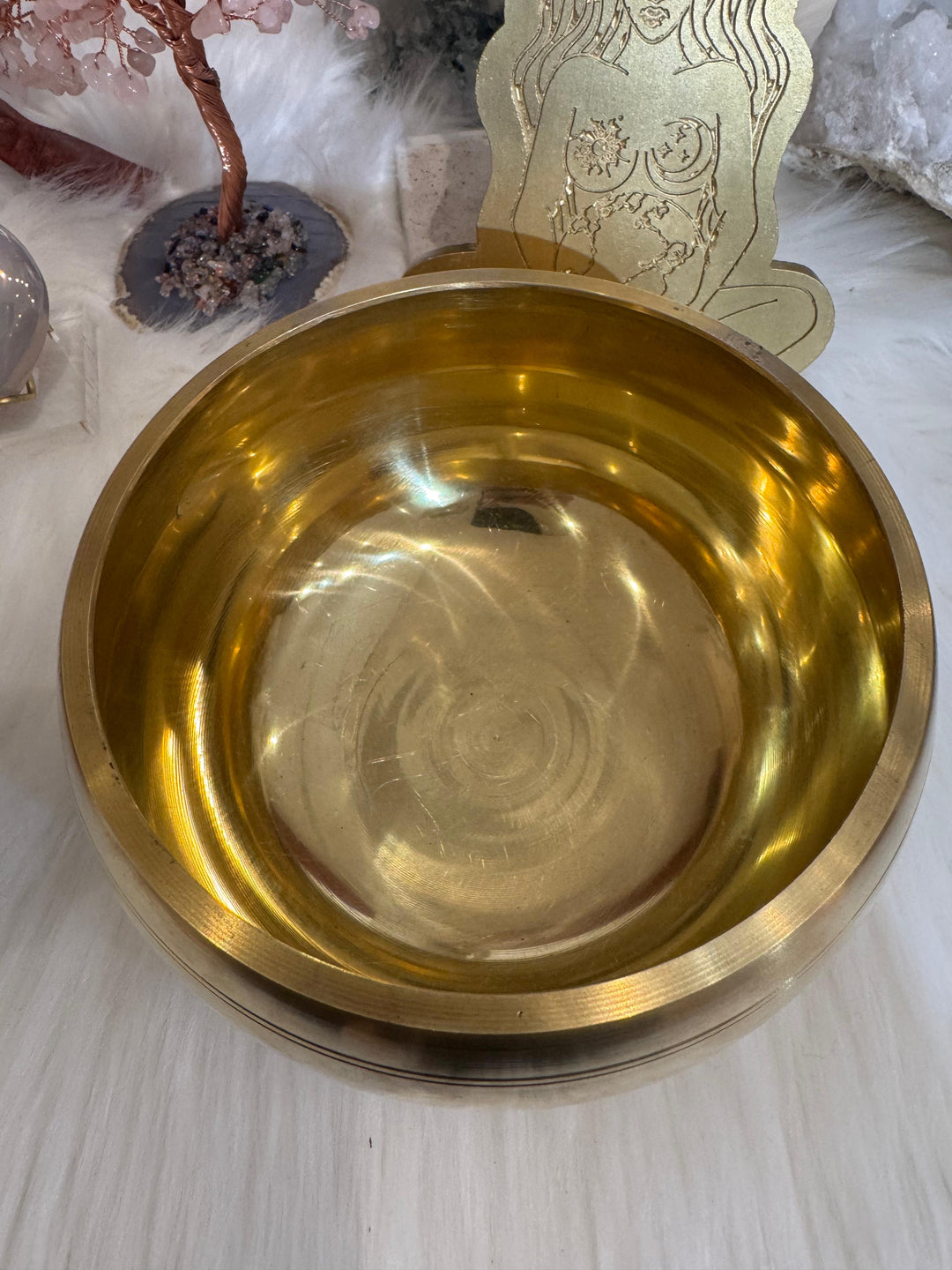 1 Tone Singing Bowl with Leather Mallet