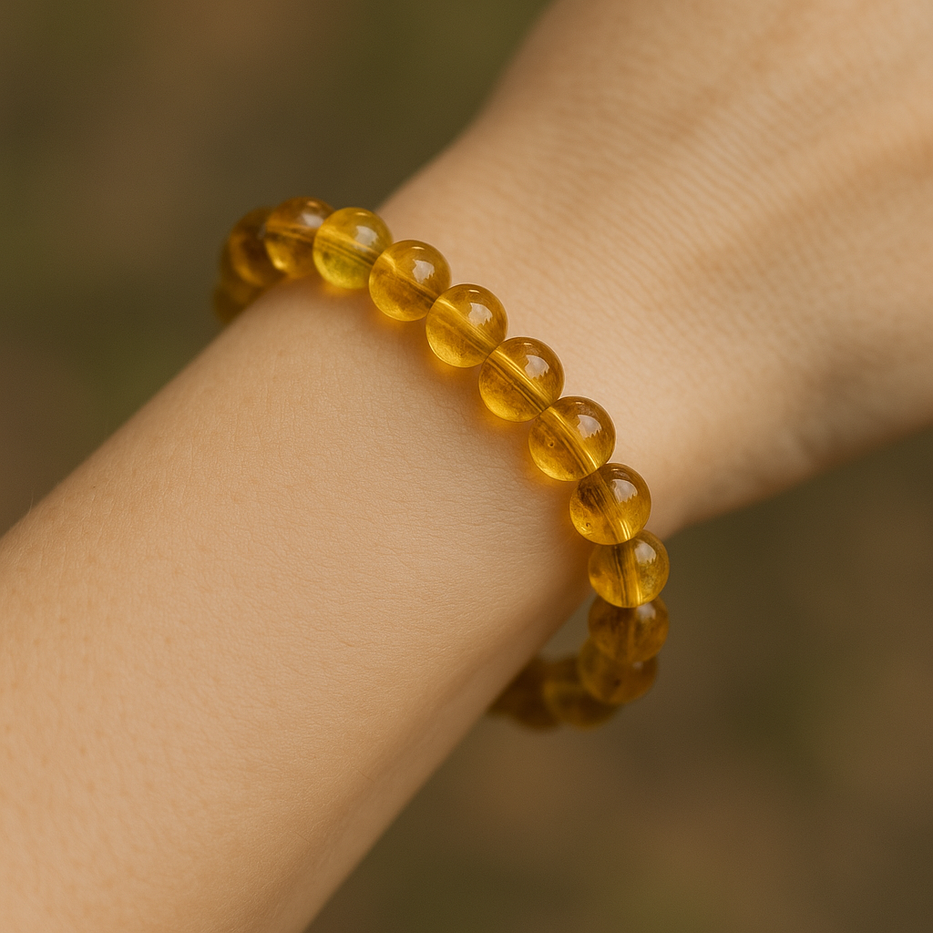 Citrine - Unisex Single Stacking Bracelets