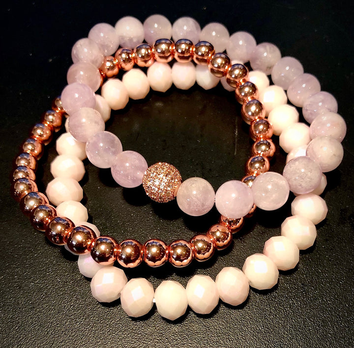 Lavender Kiss Bracelet Set