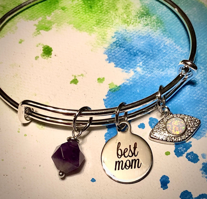 Best Mom - Stainless Steel Bangle