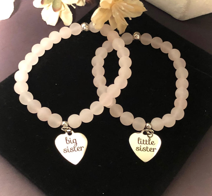 'Big Sister & Little Sister' - Choice of Bead - Kids Charm Bracelets