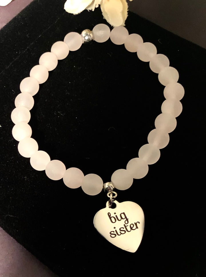 'Big Sister & Little Sister' - Choice of Bead - Kids Charm Bracelets