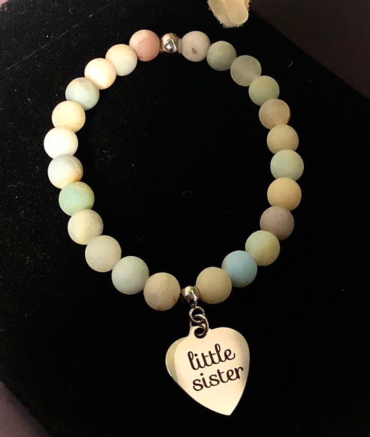 'Big Sister & Little Sister' - Choice of Bead - Kids Charm Bracelets