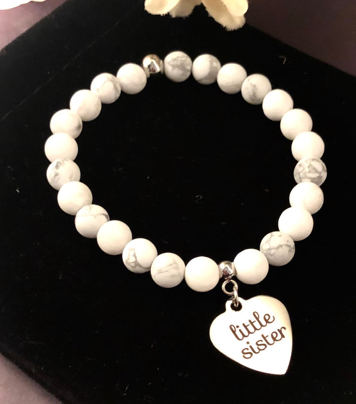 'Big Sister & Little Sister' - Choice of Bead - Kids Charm Bracelets