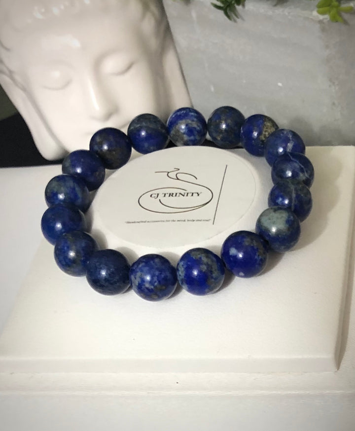 Unisex Lapis Lazuli - Classic Stacking Bracelet