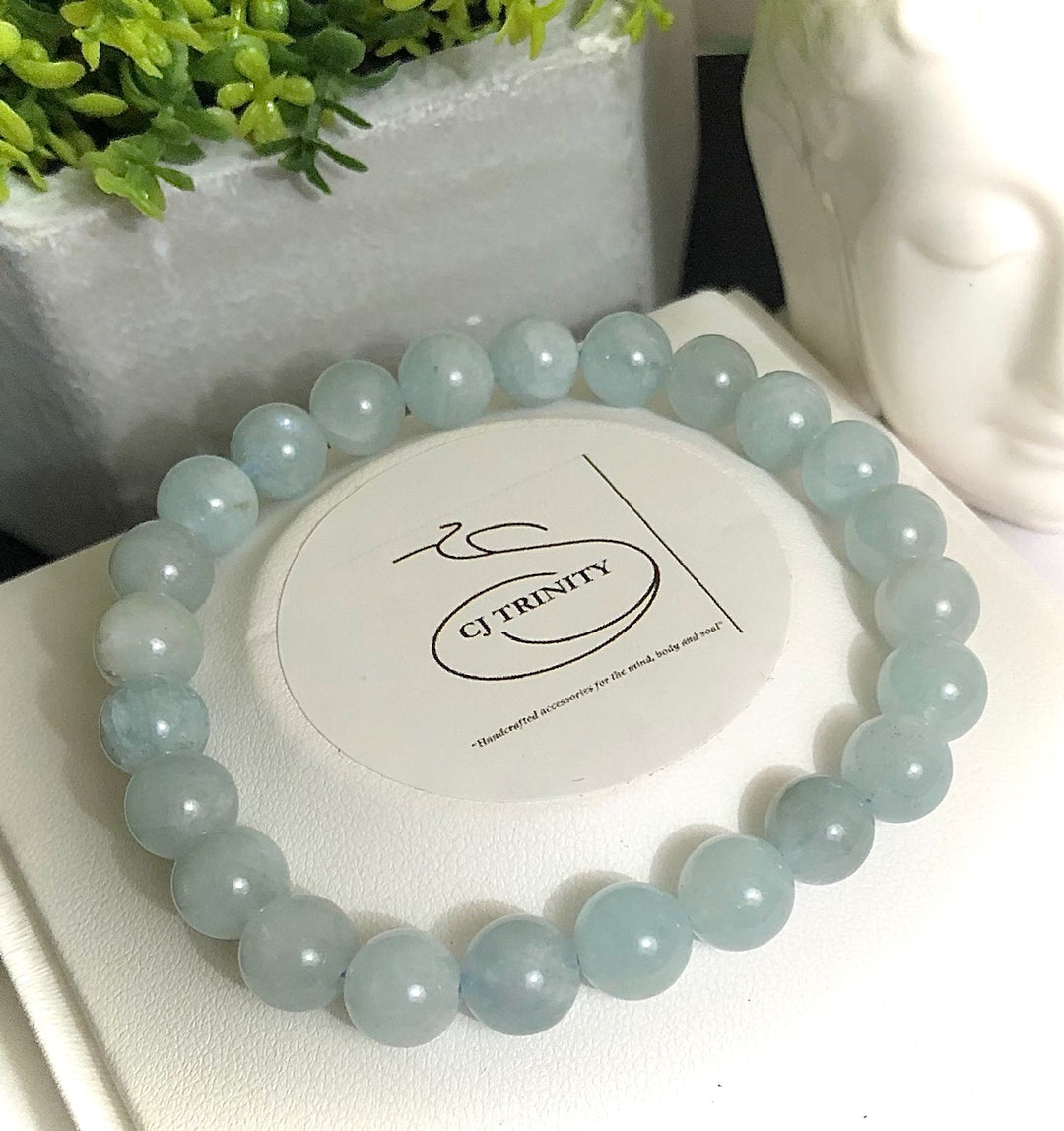 Morganite, Rose Quartz or Aquamarine - Classic Stacking Bracelets - Sold Separately or as a Set