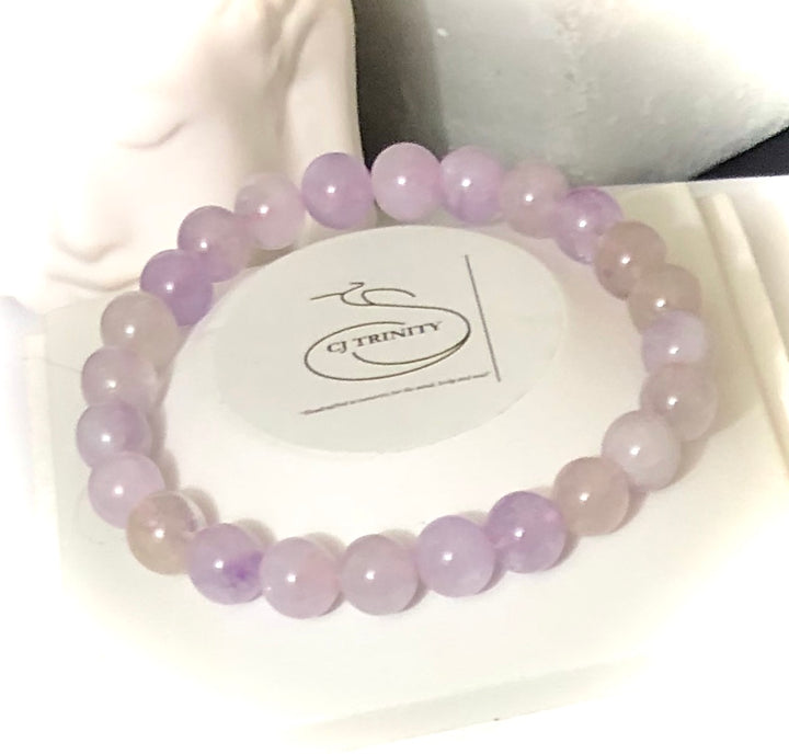 Unisex Amethyst - Classic Stacking Bracelet - Choice of Color