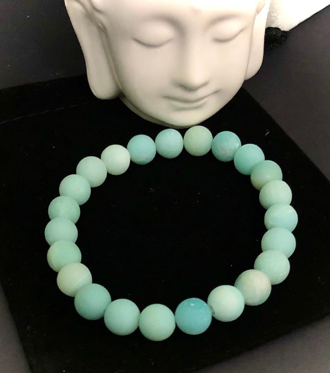 Green Amazonite - Classic Stacking Bracelet - Choice of Bead Size - Matte or Glossy
