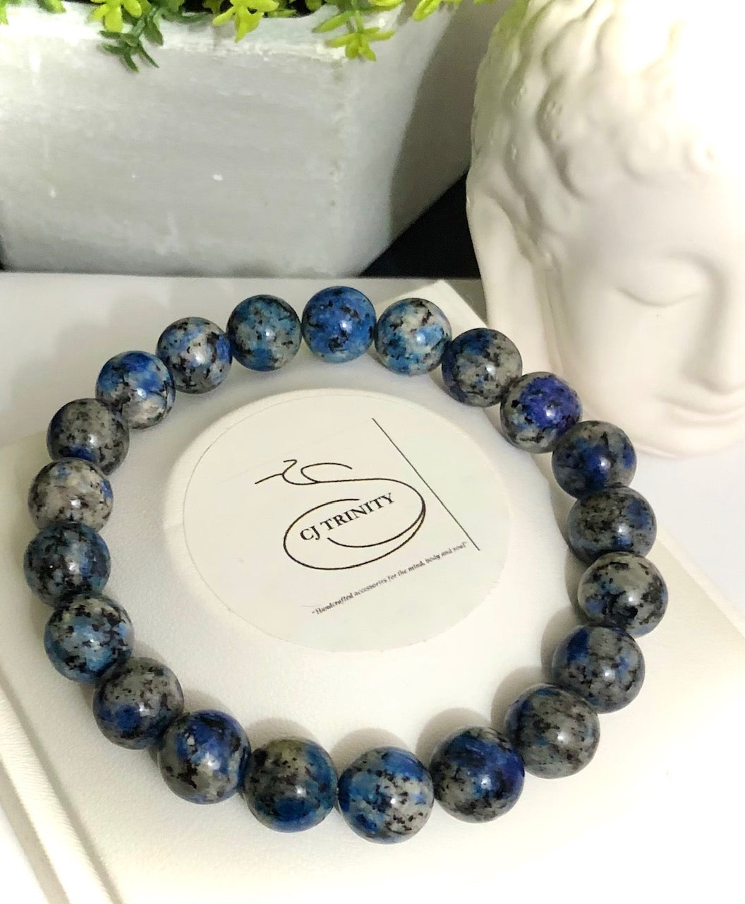 Unisex K2 Stone - Classic Stacking Bracelets - Choice of Bead Size