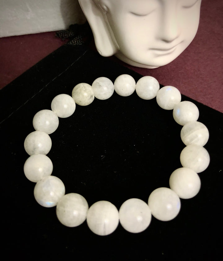 Moonstone - Classic Stacking Bracelets - Choice of bead Size