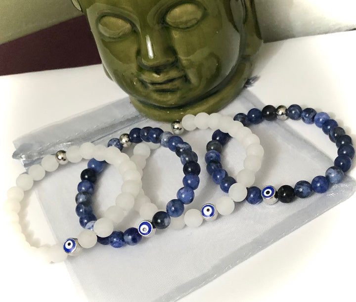 Kids - Unisex Evil Eye Classic Stacking Bracelet - Choice of Color