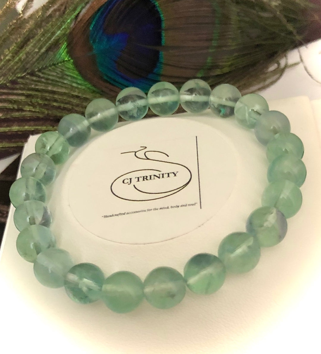 Peace Jasper or Green Fluorite - Unisex Classic Stacking Bracelet - Sold Separately