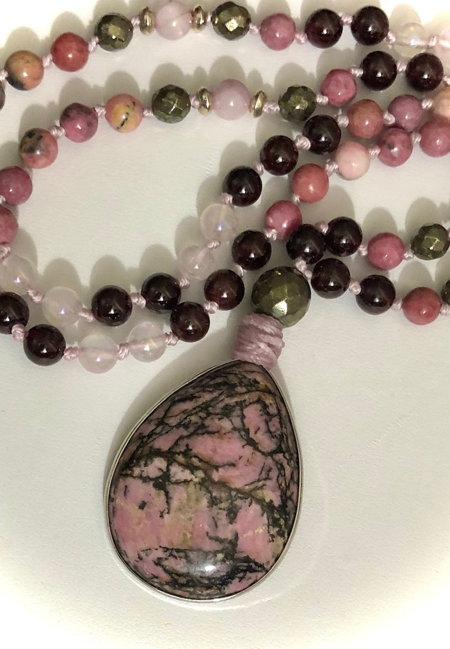 'Healed with Passion & Love' Mala - One of a Kind