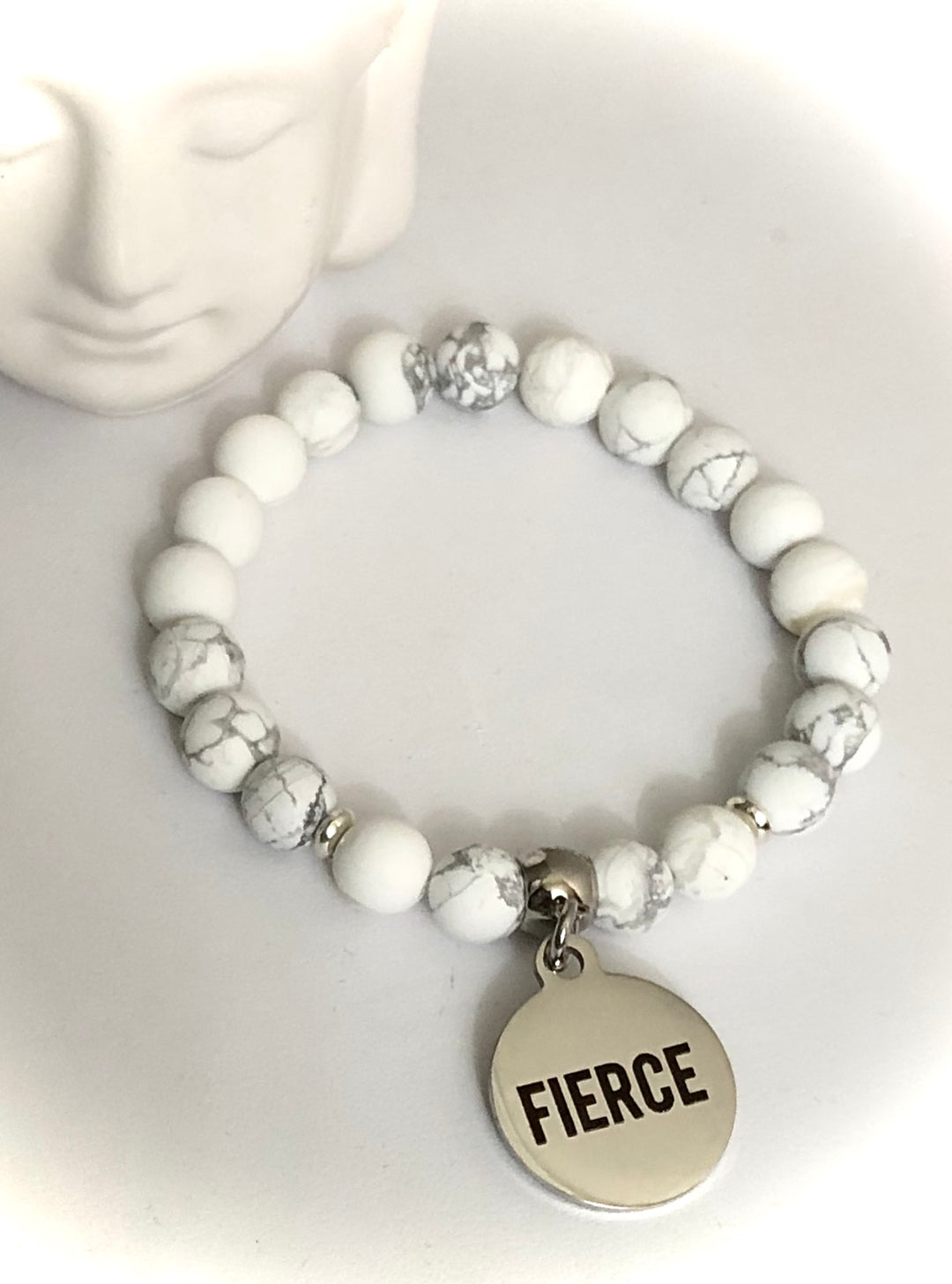 'FIERCE' - Gemstone Charm Bracelet - Choice of Gemstone