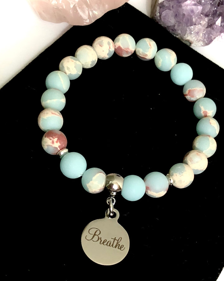 'Breathe' - Gemstone Charm Bracelet - Choice of Gemstone