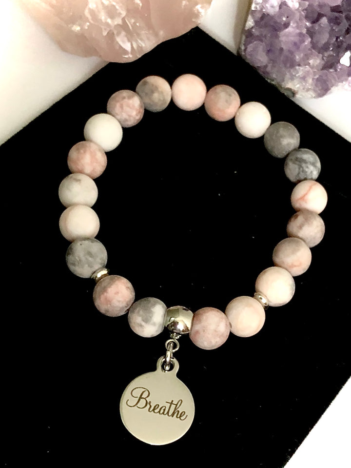 'Breathe' - Gemstone Charm Bracelet - Choice of Gemstone