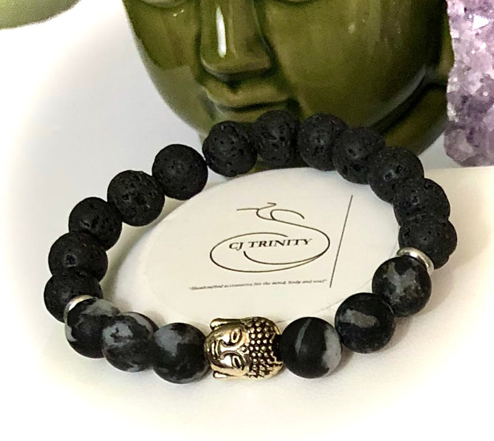 Kid's Gemstone & Lava Stone Diffuser Bracelet - Unisex - Choice of Style
