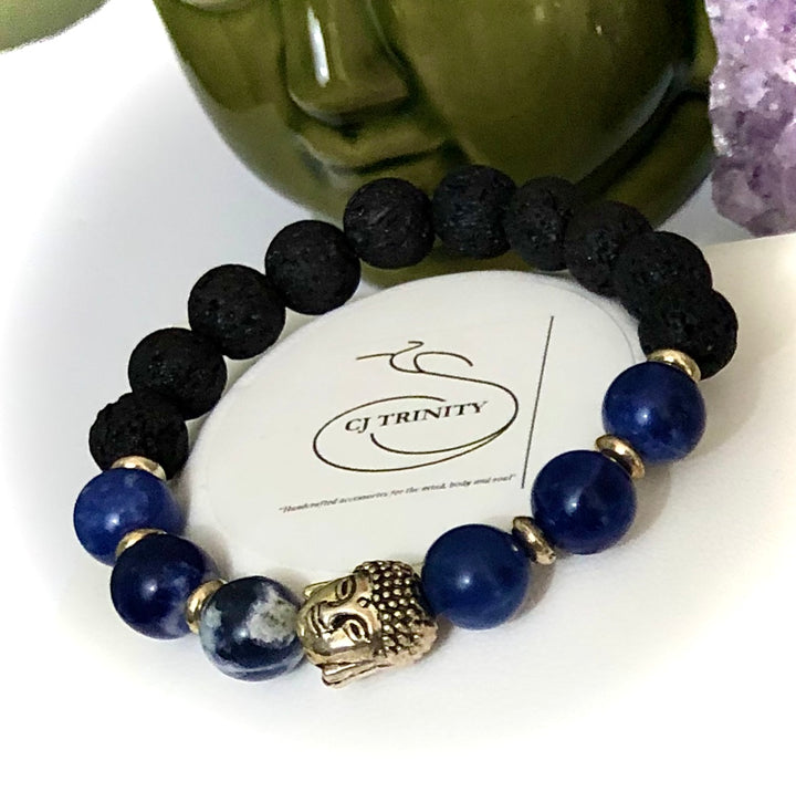Kid's Gemstone & Lava Stone Diffuser Bracelet - Unisex - Choice of Style